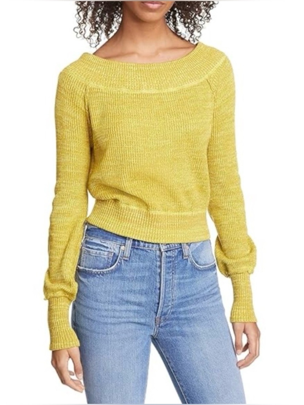 Free People Sugar Rush Off The Shoulder Sweater